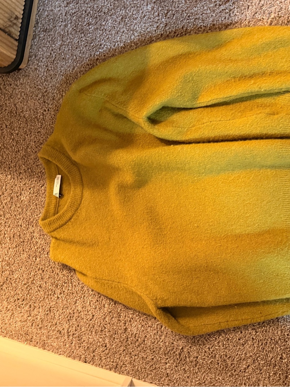 Mustard green Crewneck Sweater - Women